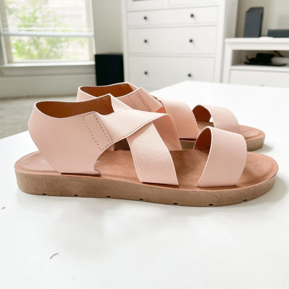 J. Mark Nude Stretch Sandals Form-901 - Picture 3 of 9